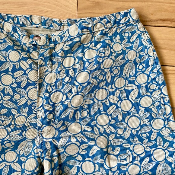 Vintage Women’s Wrangler's Blue Floral Print Bootcut Cotton Denim Pants - Picture 4 of 8